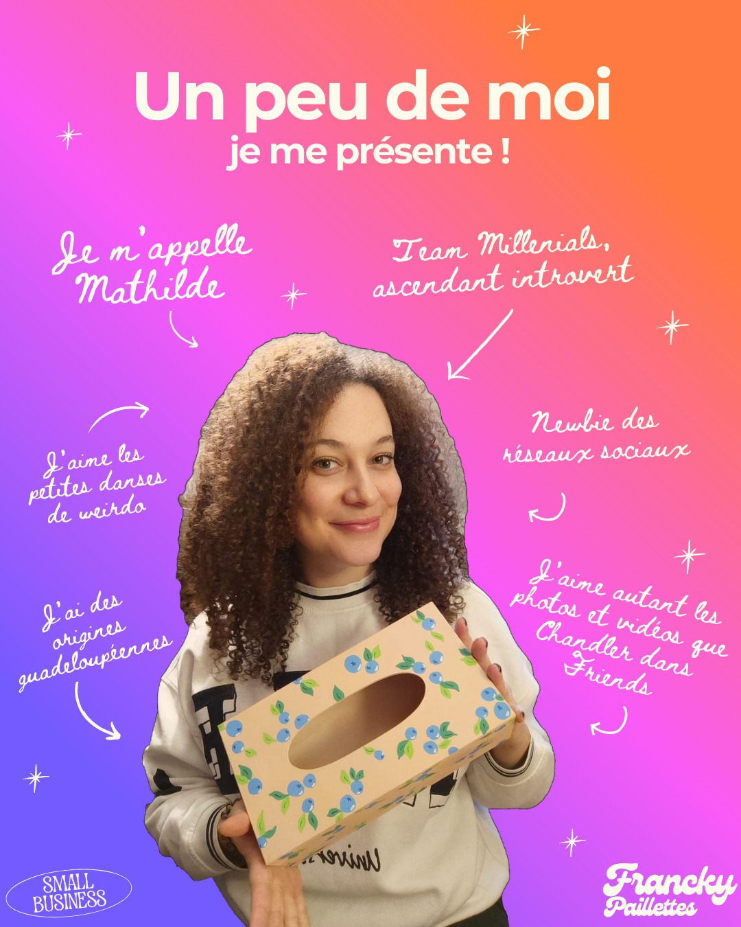 Mathilde, créatrice Francky Paillettes